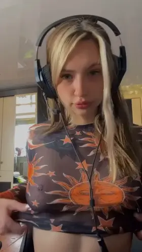 would you like to lick my piercing nipples x ? 😇 [drop]