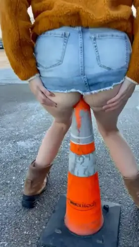 Traffic cone anal [F]