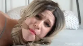 First time trying a pantyhose hood^^