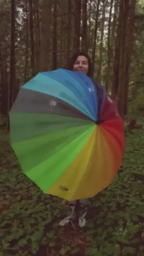 Nervous but also exhilarated that someone could catch me without my clothes on the trail 🙈😋 [GIF]