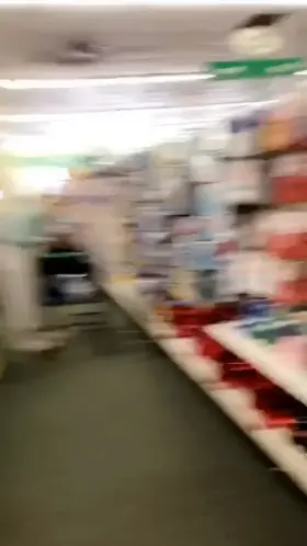 I love flashing my big tits in public for you 🙈 Pulled them out in dollar tree 😋 [OC]