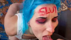 Down the hatch, slut