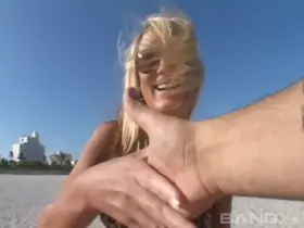 Slutty beach blondes get picked up and taken to a hotel room for an intense fuck sesh [Ashlynn Brooke, Tiffani Thompson] [On the Road: South Beach 2, 2007]