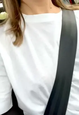 i think the driver of the car in front of me was a little bit distracted of me flashing my tits.. if he's here, say hello :)