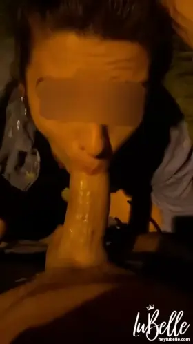 She wouldn't stop sucking me on the street if I didn't cum in her mouth