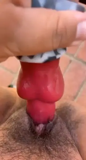 Fucking myself outside made me so fucking wet