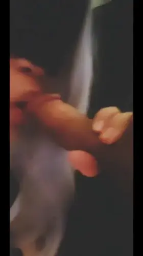 Brushing my tongue with a dick lol