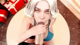 Power Girl blowjob and cum (EddyProductions) [dc]