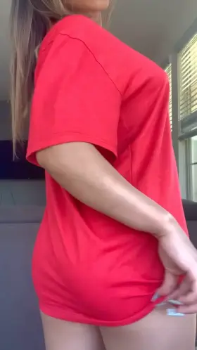 you like the ass i hide under my big T? (f)