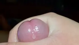 Swollen cock head from edging.