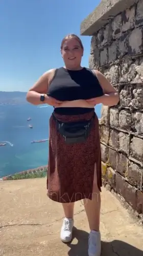 A titty drop by the sea