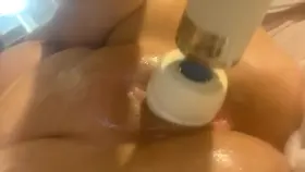 Masturbating with my hitachi instead of a dildo 😈🥰