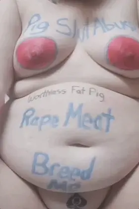 Pig Rape Meat QOS + Body Writing