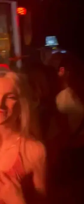 a bouncer walked past while i was flashing my tits!!!