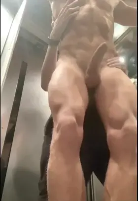 I rode the elevator naked once again and guess what happened...