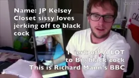 Sissy boi admits how much he loves cumming to black cock ;)