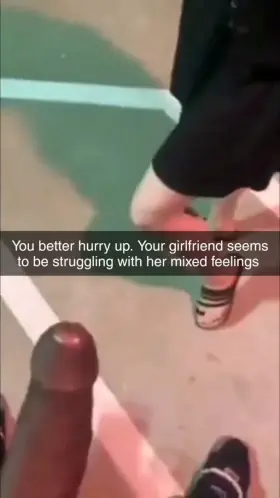 Your bully promised to keep you updated as you biked your your gf’s location.