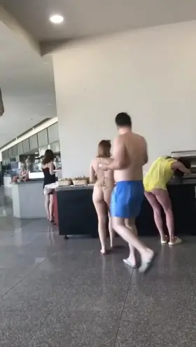 Walking around naked in public 🤤🔥