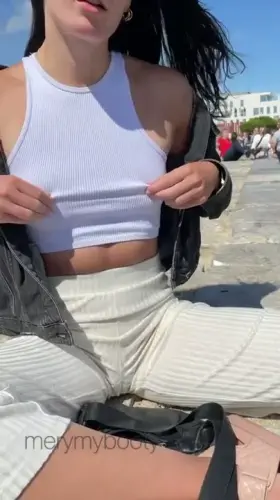 I might have some small tits... but I thought you’d enjoy a risky titty drop outside with some audience? 😇 [OC]