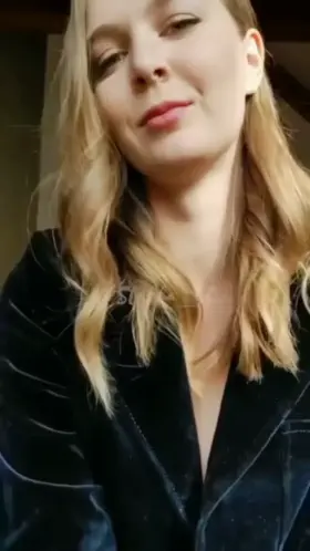 Who here would shoot their load all over my face and watch it drip into my blond hair?