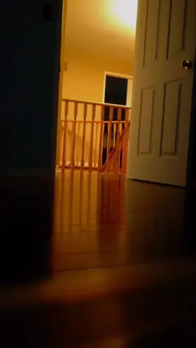 Walking by the rooms topless