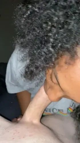 Love how she gags on it