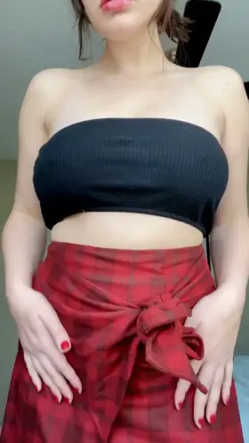 tube tops are a little scary to wear because my tits like to pop out all the time [OC]