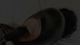 Wrapped up tight with an inflatable penis gag and left to my thoughts [F]