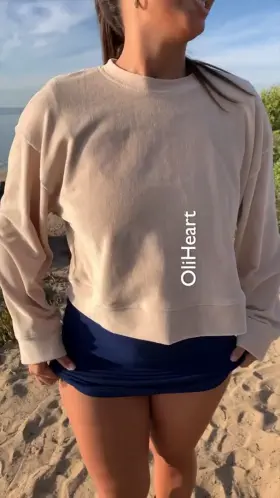 Nude by the viewpoint with a smile!