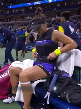 Bianca Andreescu giving everyone a treat