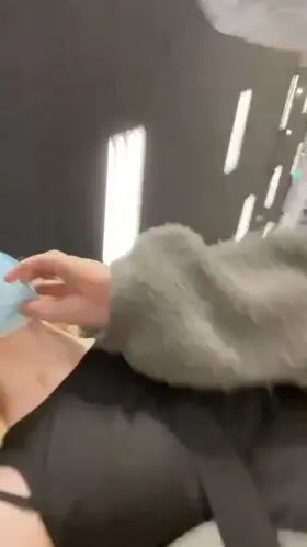 Lucky day for the guard watching the security camera’s