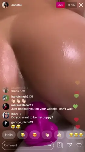 Enjoying herself LIVE