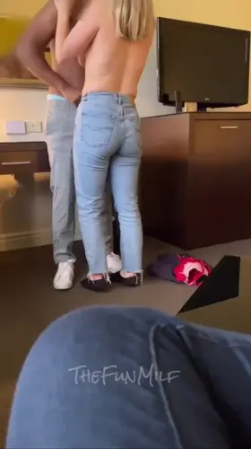 I made him sit and watch as a stranger I met downstairs came and undressed me!