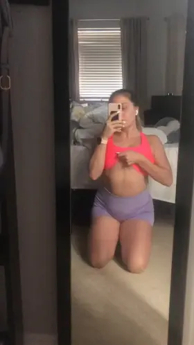 After gym session letting the girls out