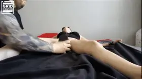 Tied up, forced to cum over and over with Bad Dragons.