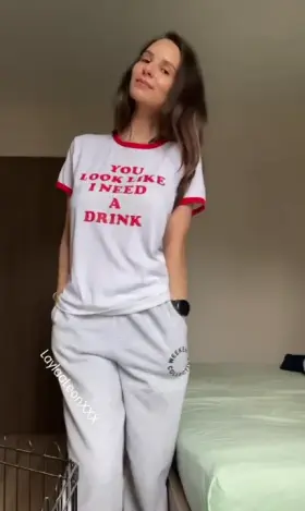 Surprise! Got some perky boobs under.