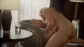 Blair Williams loves to kiss while riding