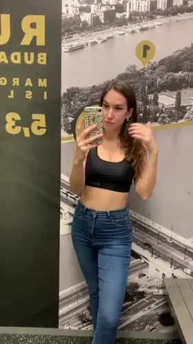 Titty flash in the fitting room [OC]
