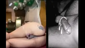 Watching Tgirls cum makes me cum from anal