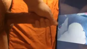 Cum tribute to a sexy booty!