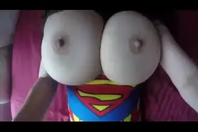 Bouncing huge natural tits