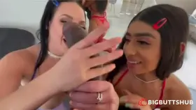 Two Big Ass Sluts Violet Myers & Angela White Take On Dredd!