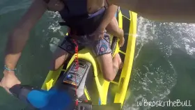 Having fun in the ocean