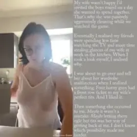 Wife's wardrobe malfunction