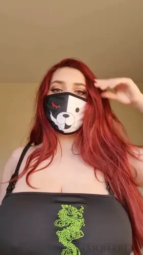 Nicole Bun mask on tits out! “Drop”