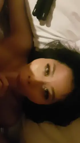 Fucking her throat nice and deep!