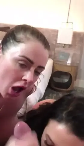 Angela and Sophie Dee “getting down to business”