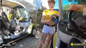 Adalind Gray's - golf cart breaks down and she needs some assistance