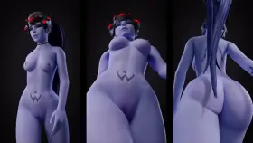 Nude Widowmaker ...just walking