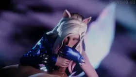 Cumming in Ahri's Mouth (Polished-Jade-Bell) [League of Legends]